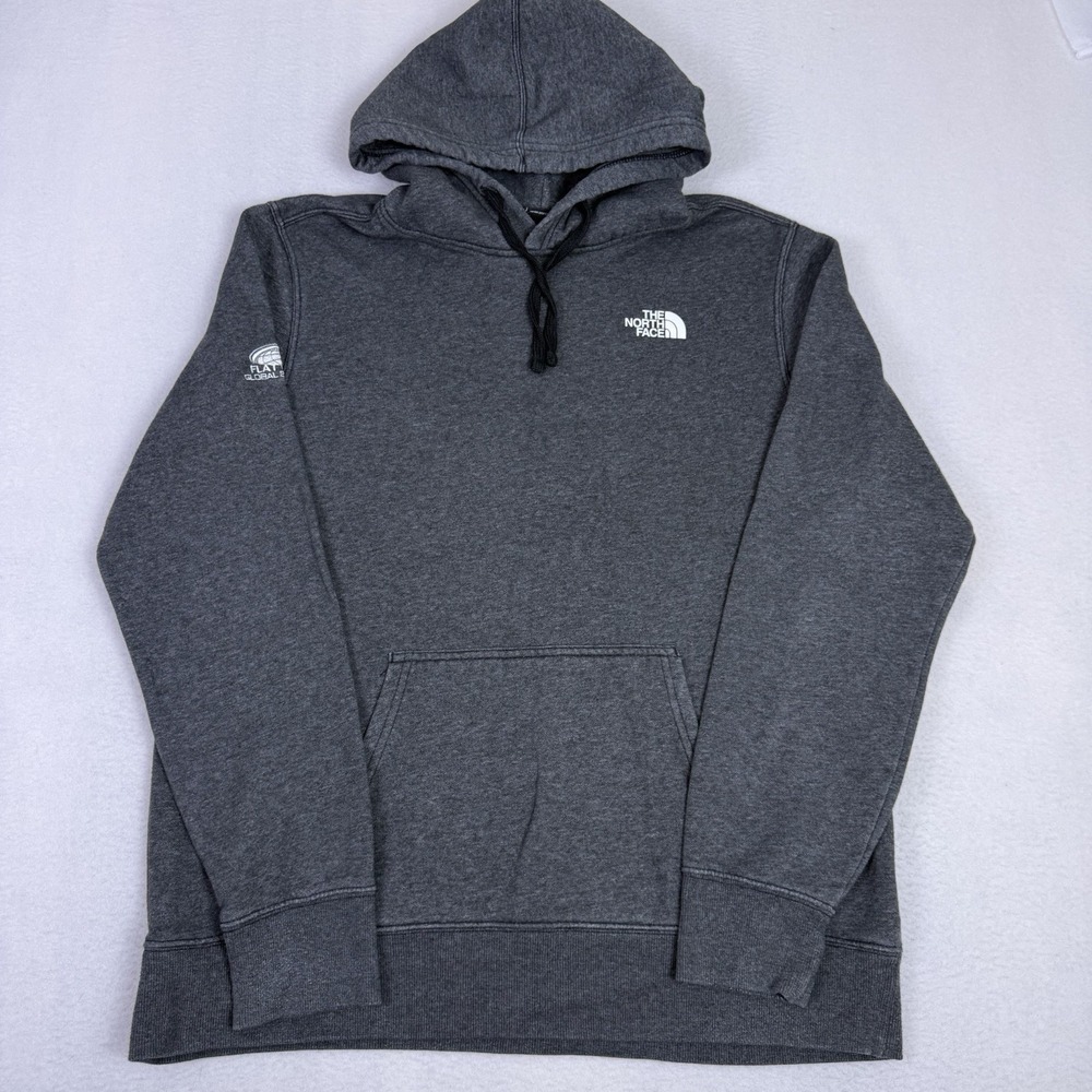 The North Face Gray Pullover Hoodie Men's L A7V9B Flat World Solutions